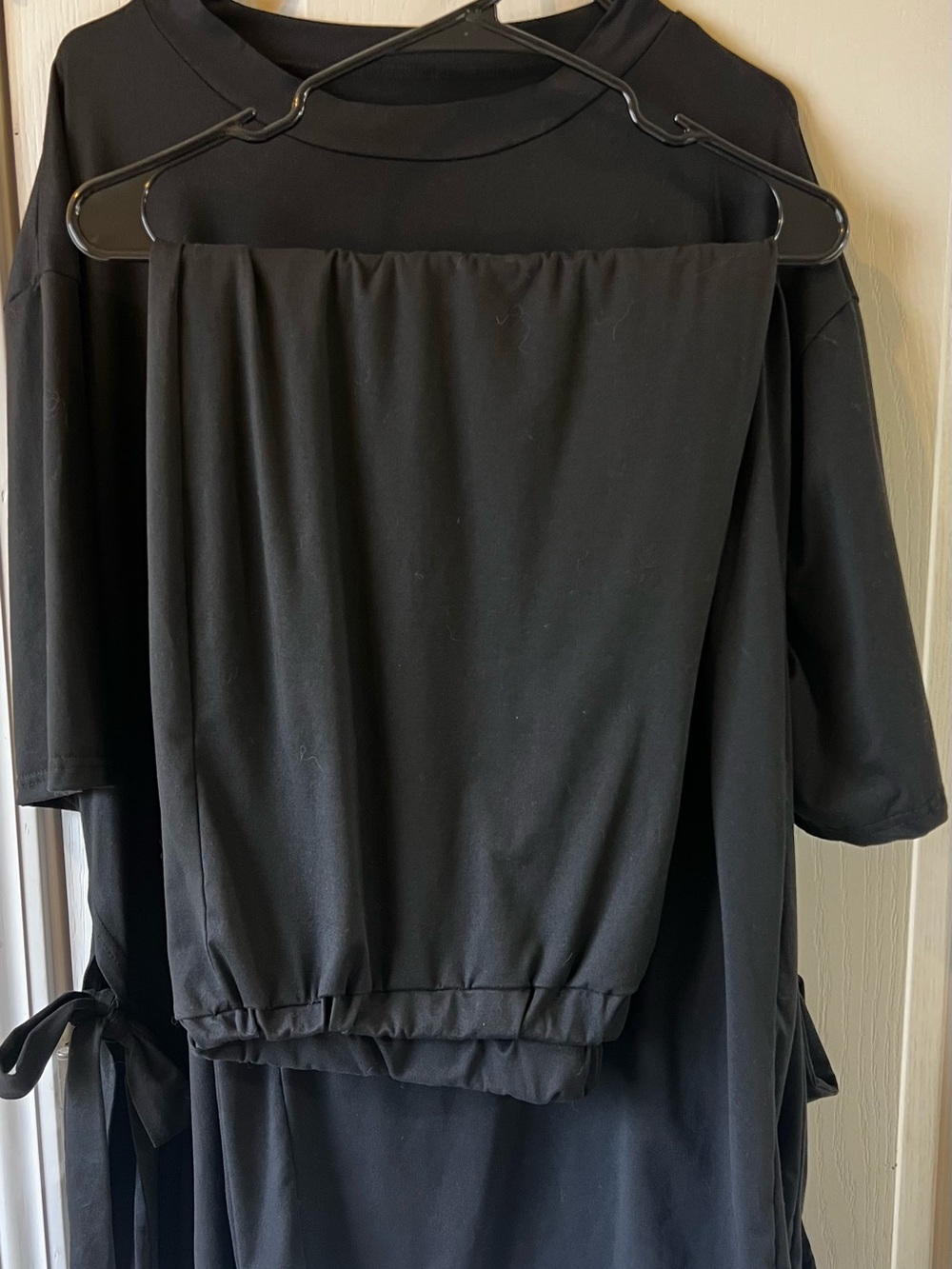 Black Women's Knit Lounge Set